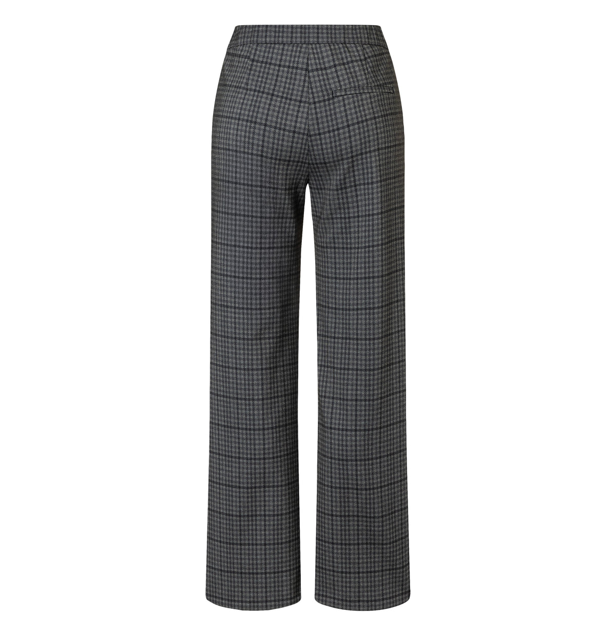 Wide fit made from light jersey. | CHIARA | dark shadow check | Back view of bust