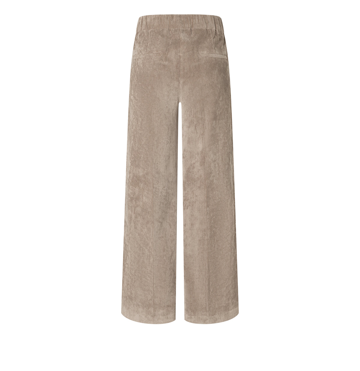 Modern culotte made of light wide wale corduroy. | CHIARA cropped | oxide brown | Back view of bust