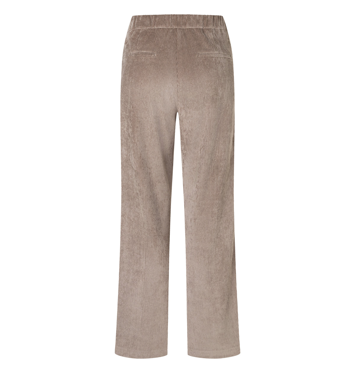 Wide trousers in a lightcorduroy material. | CHIARA | oxide brown | Back view of bust