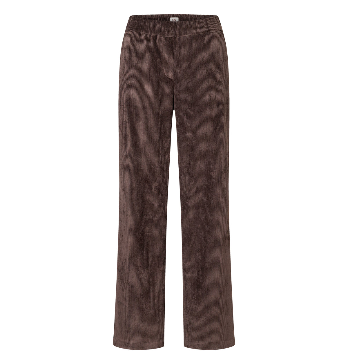 Wide trousers in a lightcorduroy material. | CHIARA | truffle brown | Front view of bust