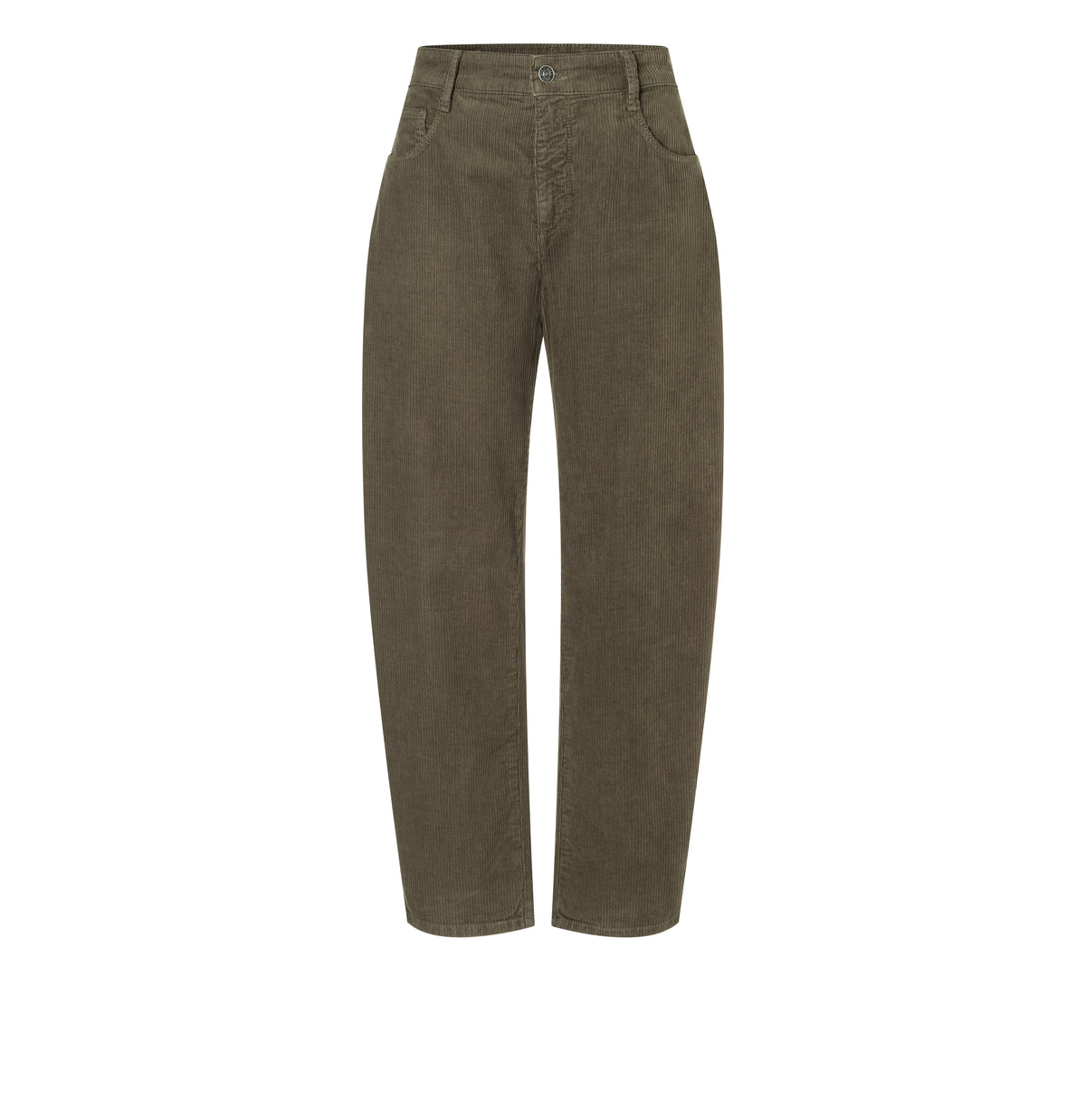 Loose fit in a modern corduroy material. | DANNI 2.3 | olive night PPT | Front view of bust