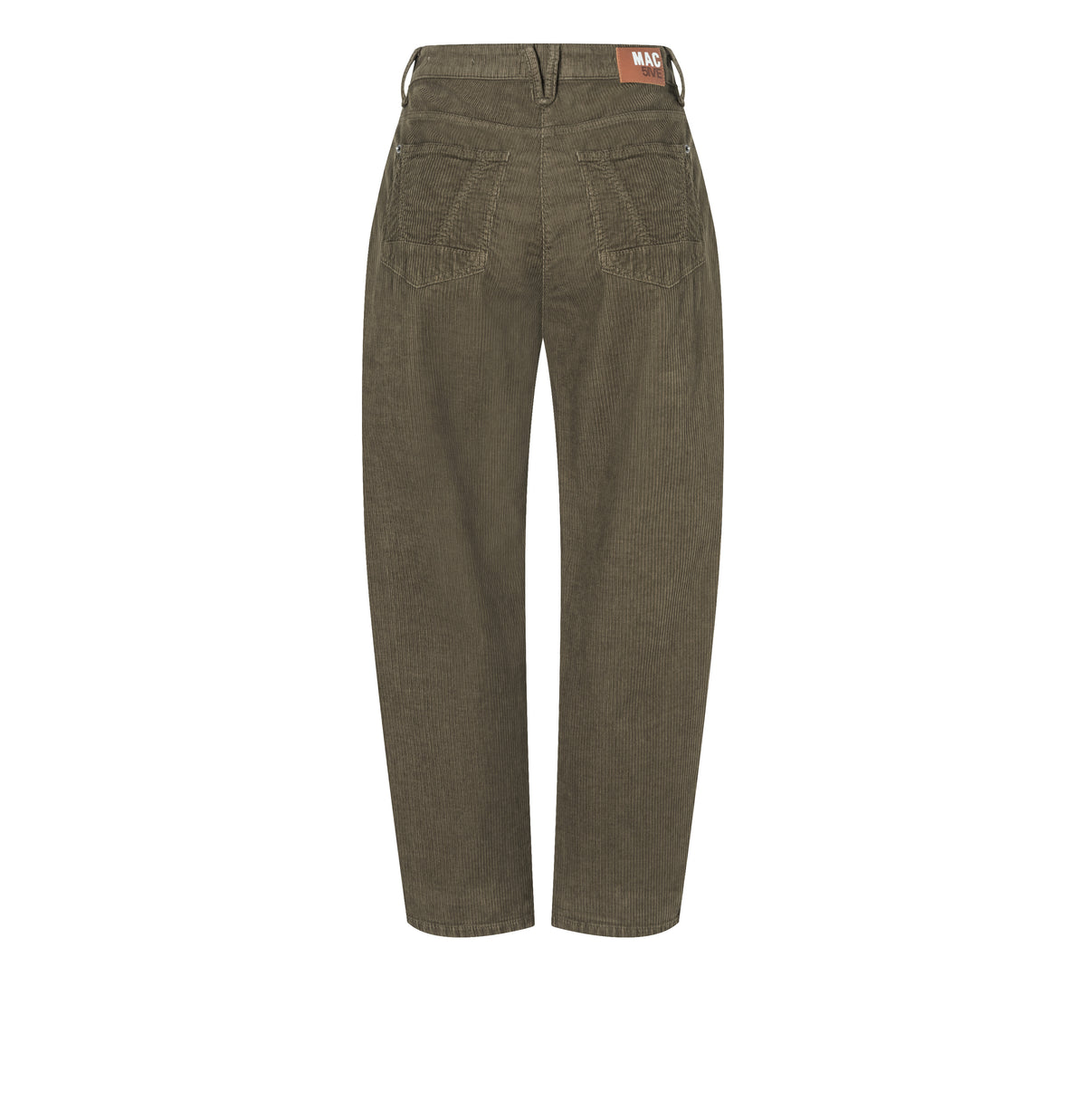 Loose fit in a modern corduroy material. | DANNI 2.3 | olive night PPT | Back view of bust