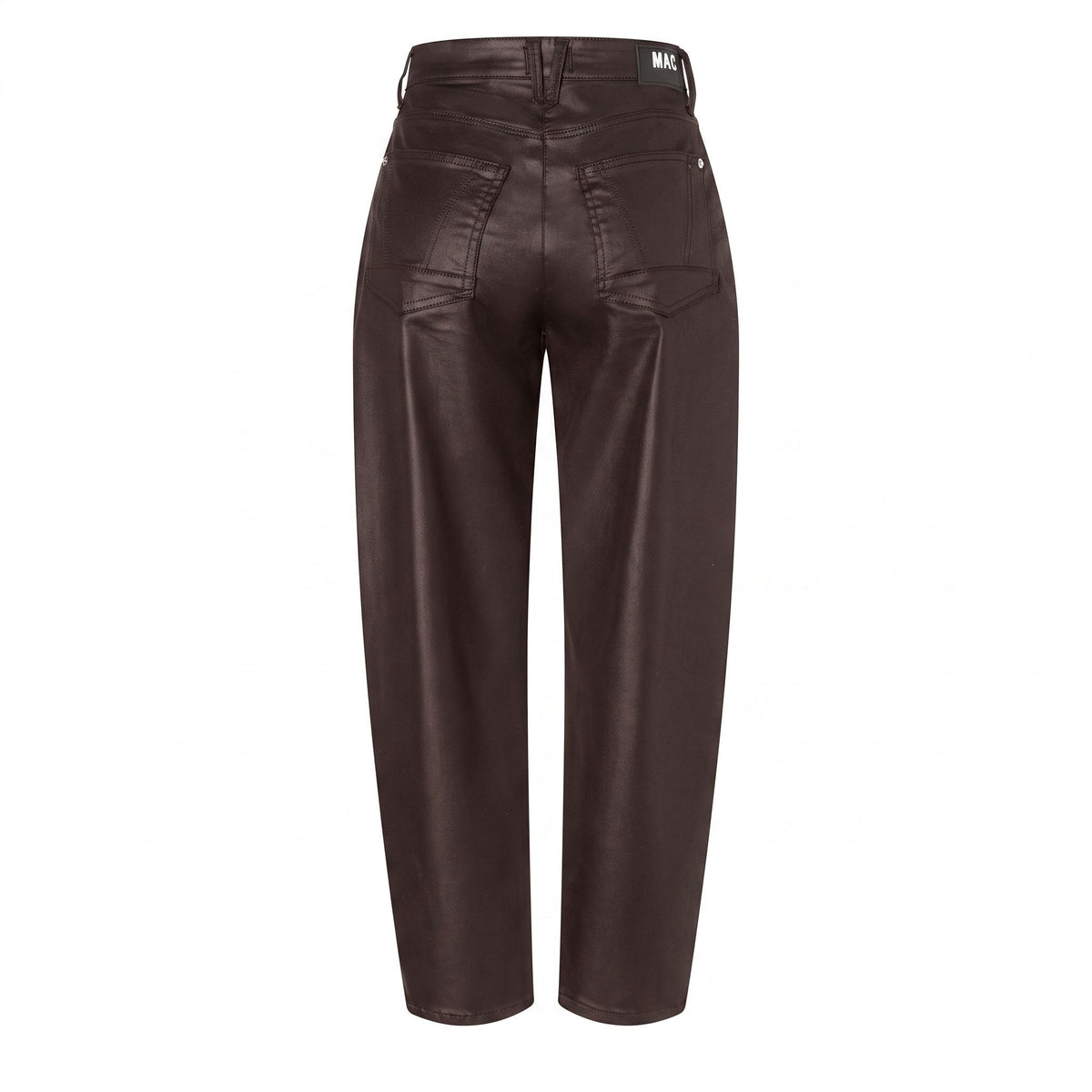 Loose fit with an authentic leather look. | DANNI 2.3 | truffle brown | Back view of bust
