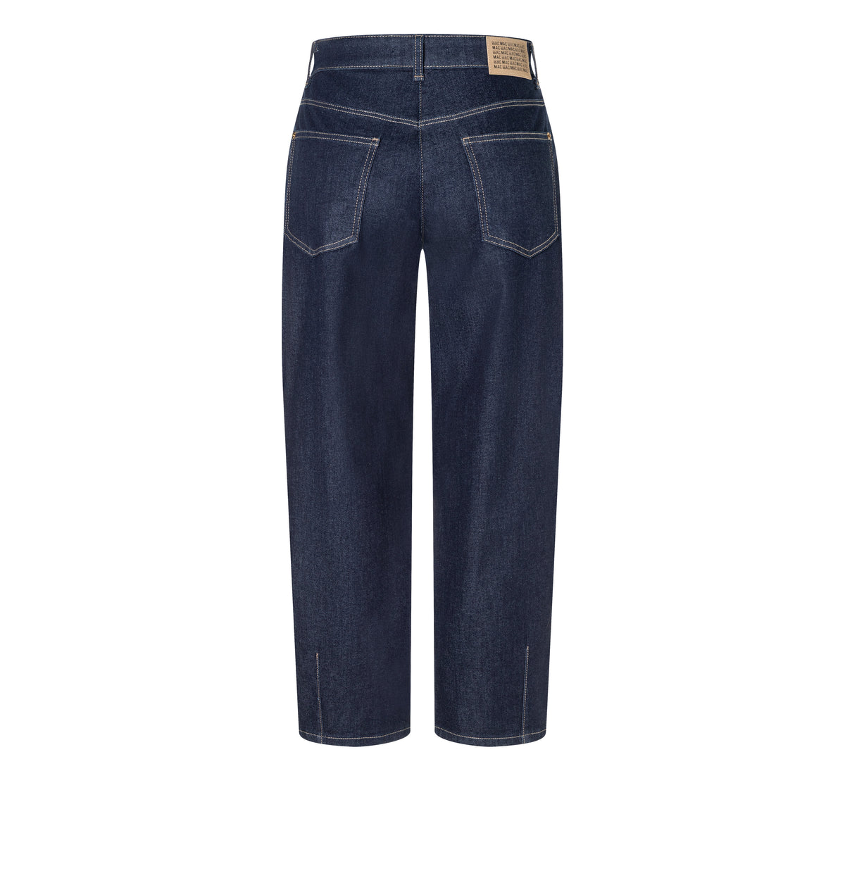Barrel jeans with modern seam details. | BOBBIE | fashion rinsed | Back view of bust