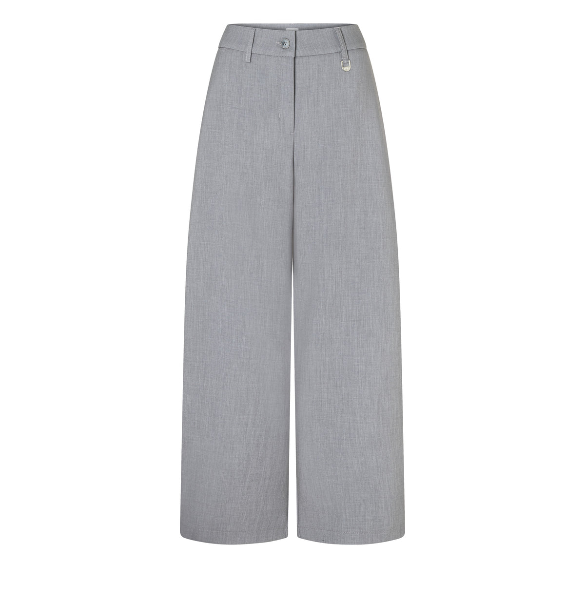 Light flannel trousers with a wool look. | BAILEY | smoke melange | Front view of bust