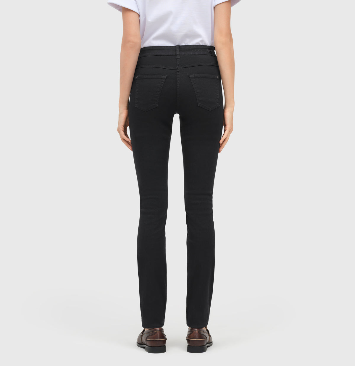 Skinny jeans with shaping effect. | DREAM SKINNY | black-black | Back view of model