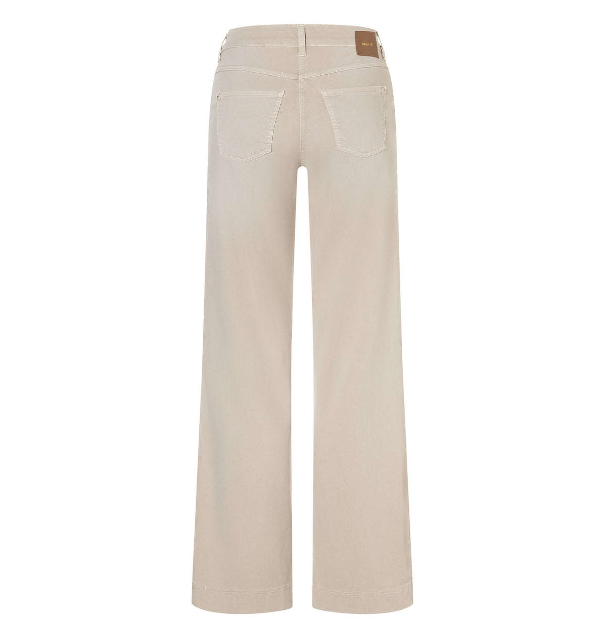 Wide, light jeans with shaping effect. | DREAM WIDE | smoothly beige | Back view of bust