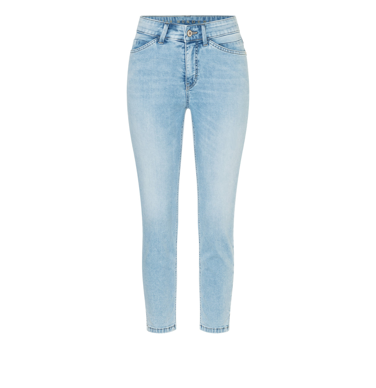 Slim shaping jeans in a modal blend. | DREAM SUMMER | light azure blue | Front view of bust