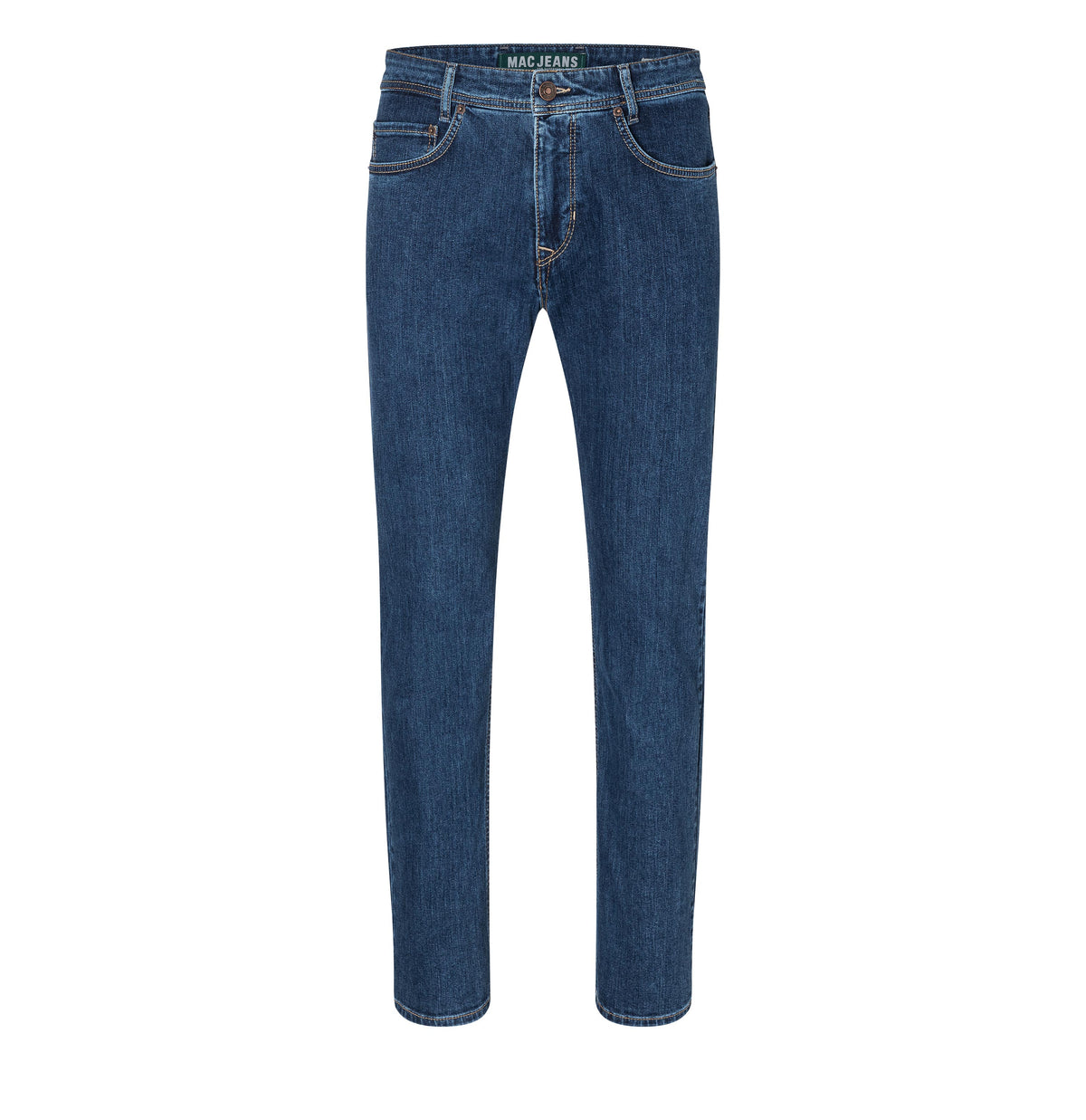 Modern fit in a vintage look. With recycled cotton. | Arne | blue light used | Front view of bust