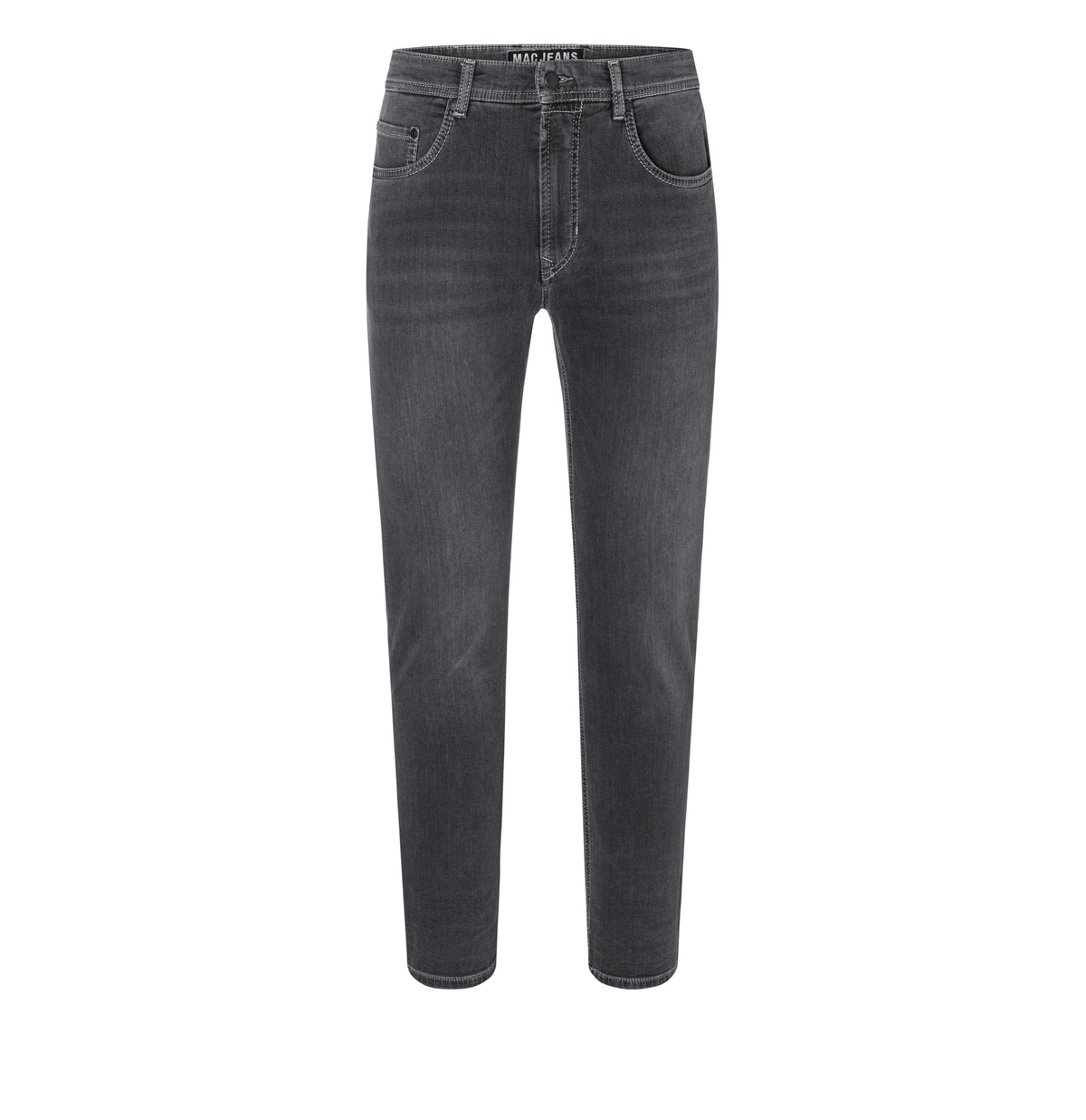 Modern fit made from soft sweat denim. | Jog'n Jeans by MAC | grey used | Front view of bust
