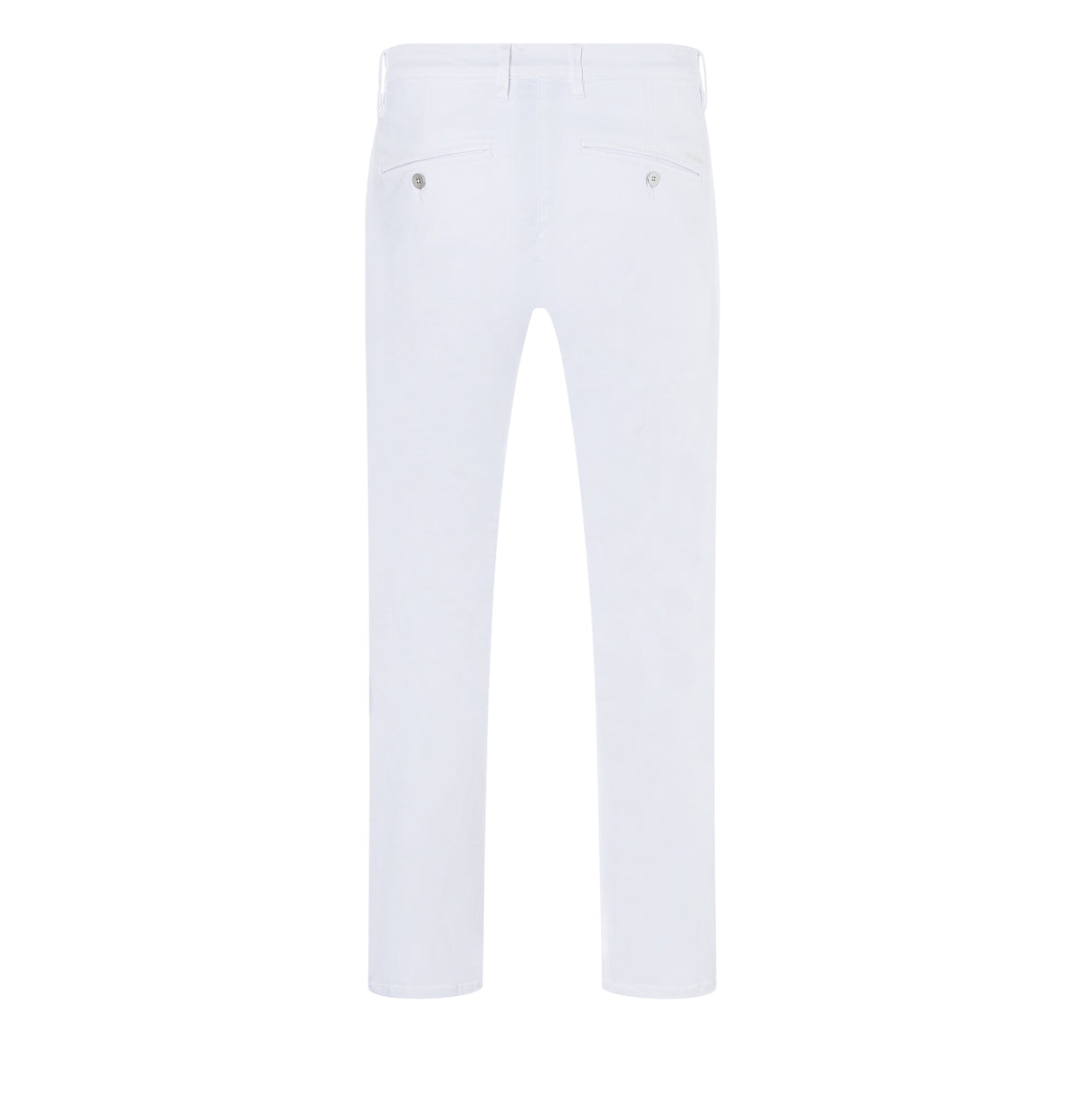 Ultimate driver pants with a chino look. | Driver Pants | white denim | Back view of bust