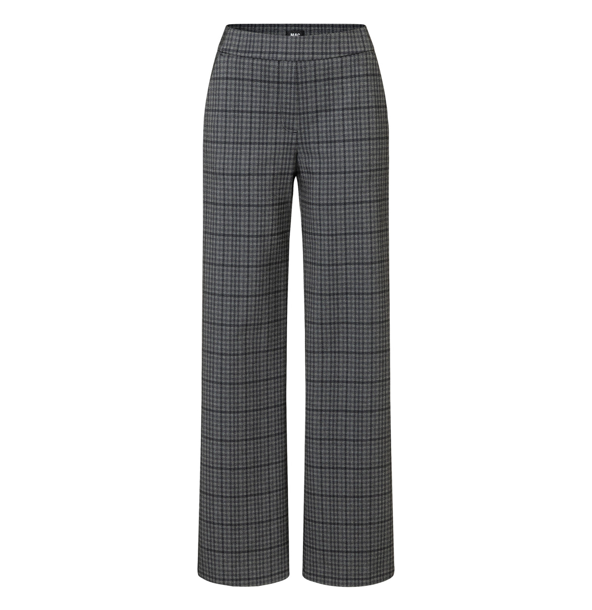 Wide fit made from light jersey. | CHIARA | dark shadow check | Front view of bust