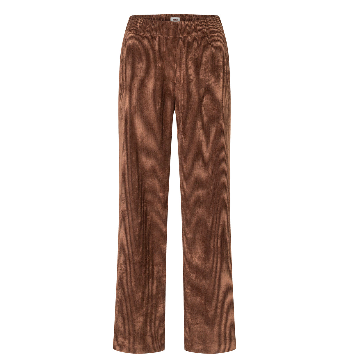 Wide trousers in a lightcorduroy material. | CHIARA | bison brown | Front view of bust