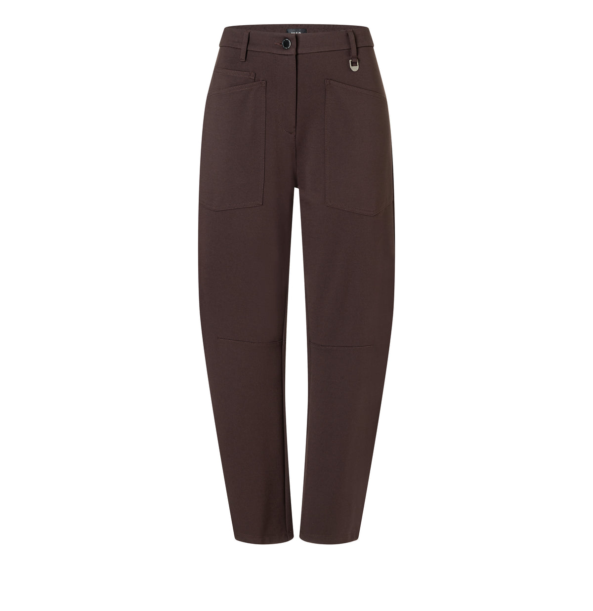 Baggy model made of soft jersey. | BAGGY SMART | truffle brown | Front view of bust