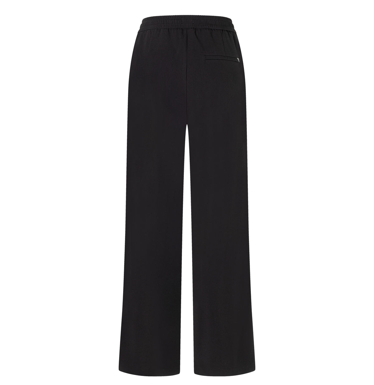 Wide fit made of flowing, floating crepe. | CHRISTY | black | Back view of bust