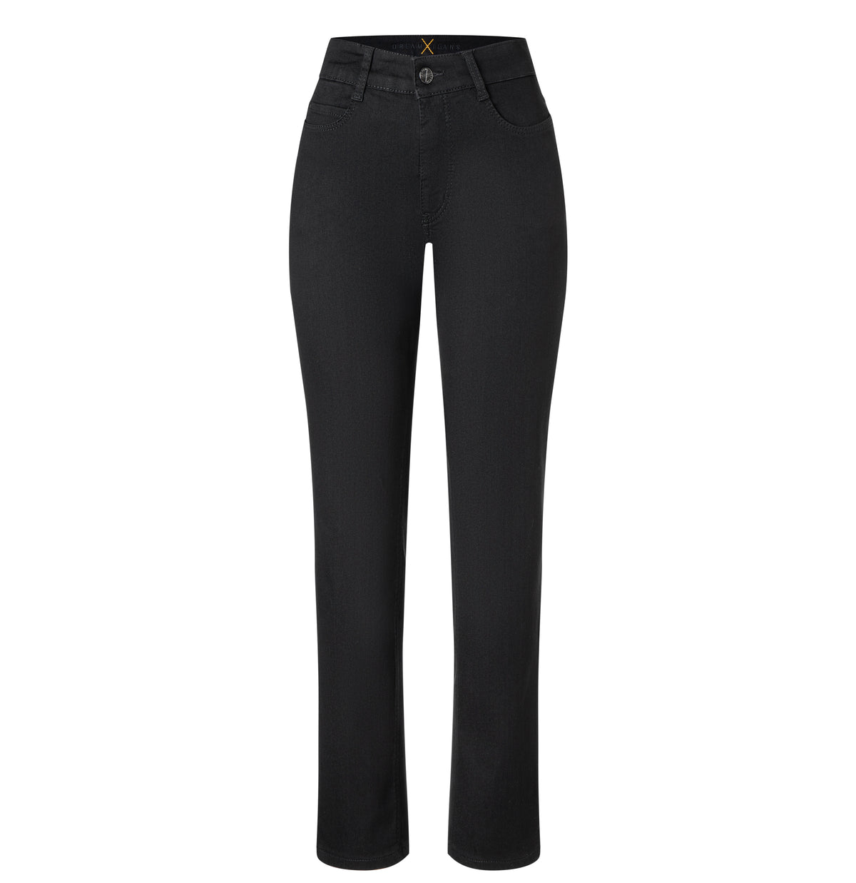 Straight fit jeans with innovative shaping effect. | DREAM | black-black | Front view of bust