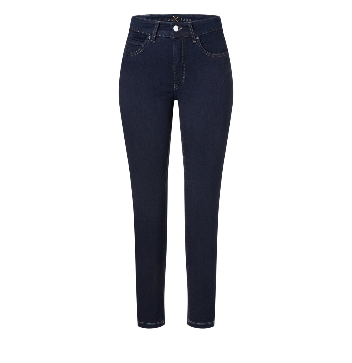 Skinny jeans with shaping effect. | DREAM SKINNY | dark rinsewash | Front view of bust