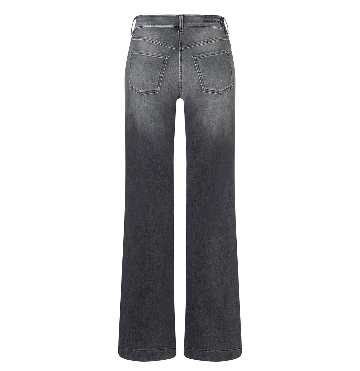 Shaping jeans in a wide cut. | DREAM WIDE authentic | soft grey authentic used | Back view of bust