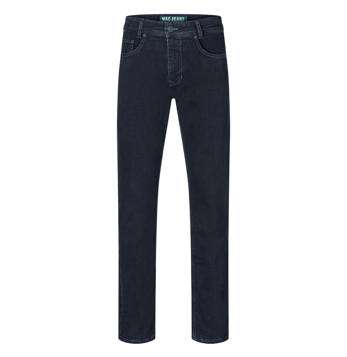 Modern fit in a recycled cotton blend. | Arne | blue black | Front view of bust