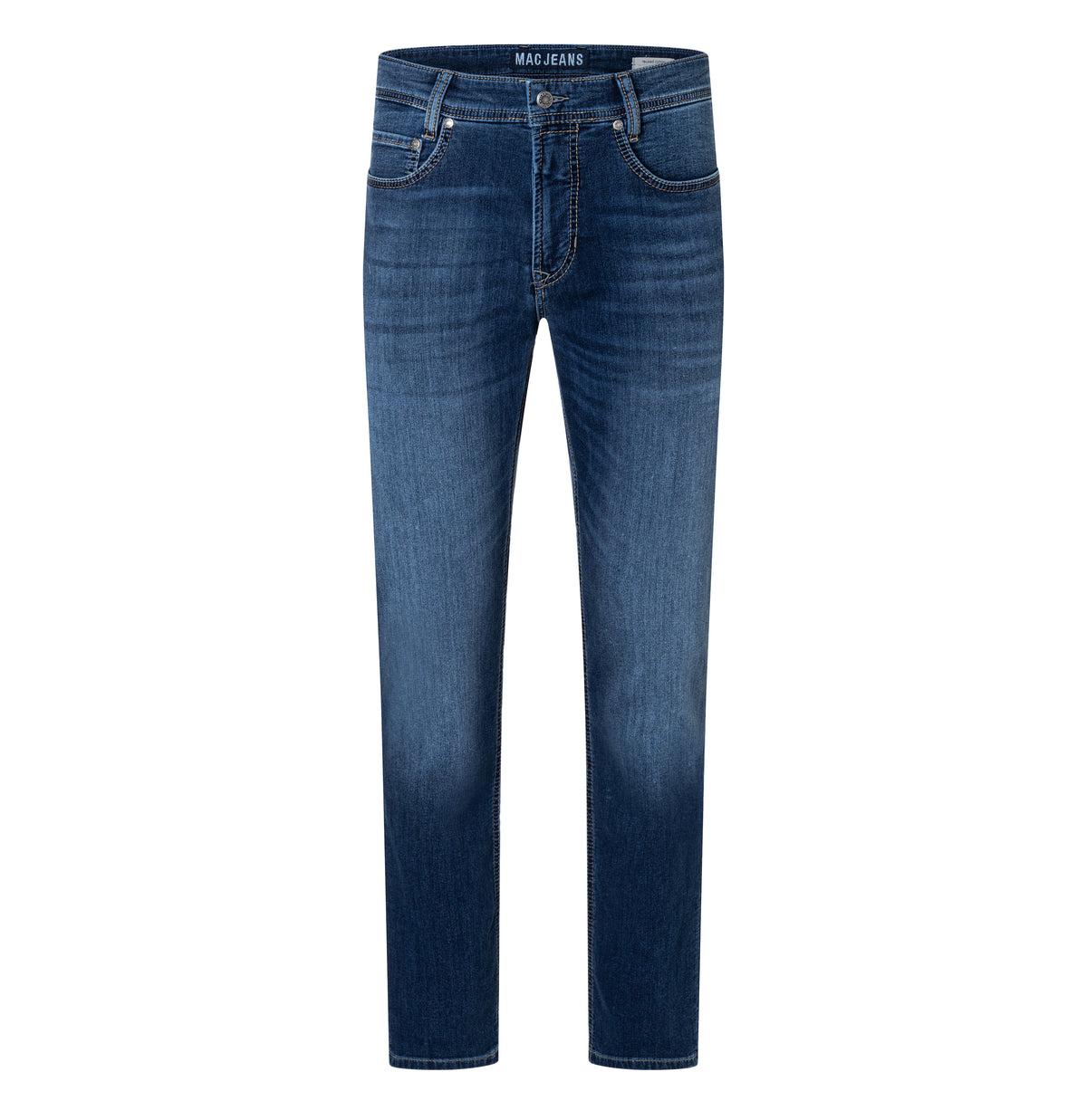 Sweat jeans with a modern fit. | Jog'n Jeans by MAC | light authentic used | Front view of bust