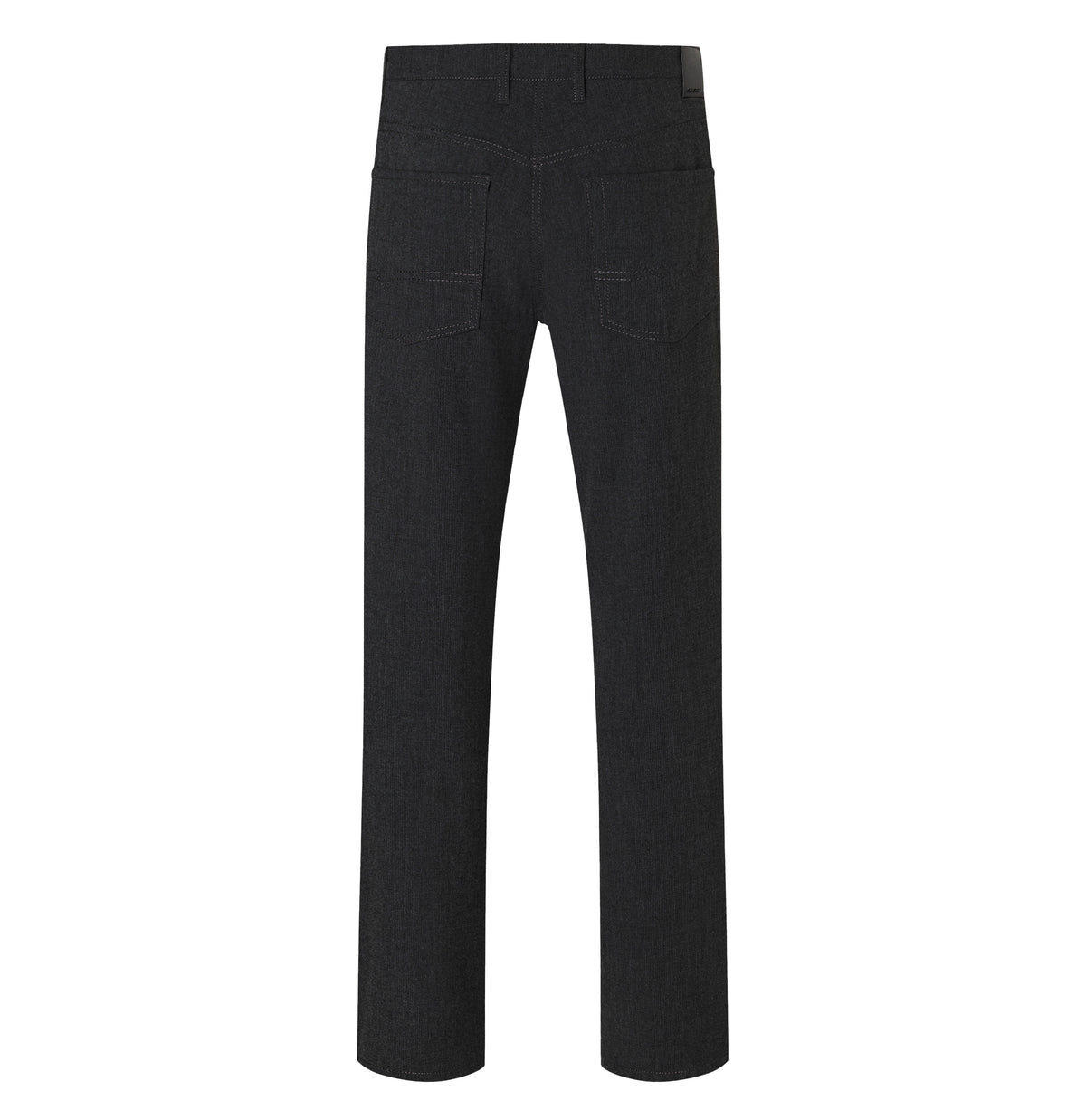 Travel trousers made of bi-stretch material, suitable for the office. | Arne Travel | black | Back view of bust