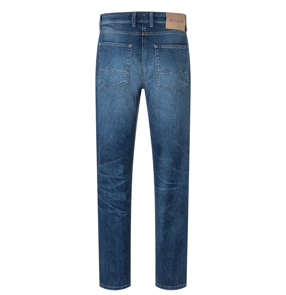 Tapered fit made from New Vintage Denim. | Dan | pure indigo authentic used | Back view of bust