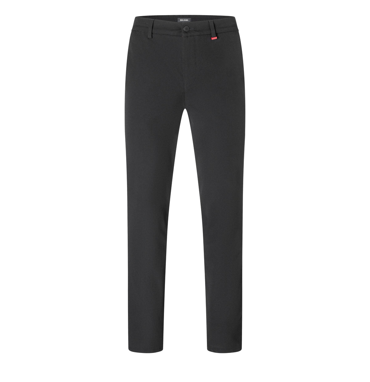 Traveller chino made of CARBONIUM® gabardine. | Traveller | power black | Front view of bust