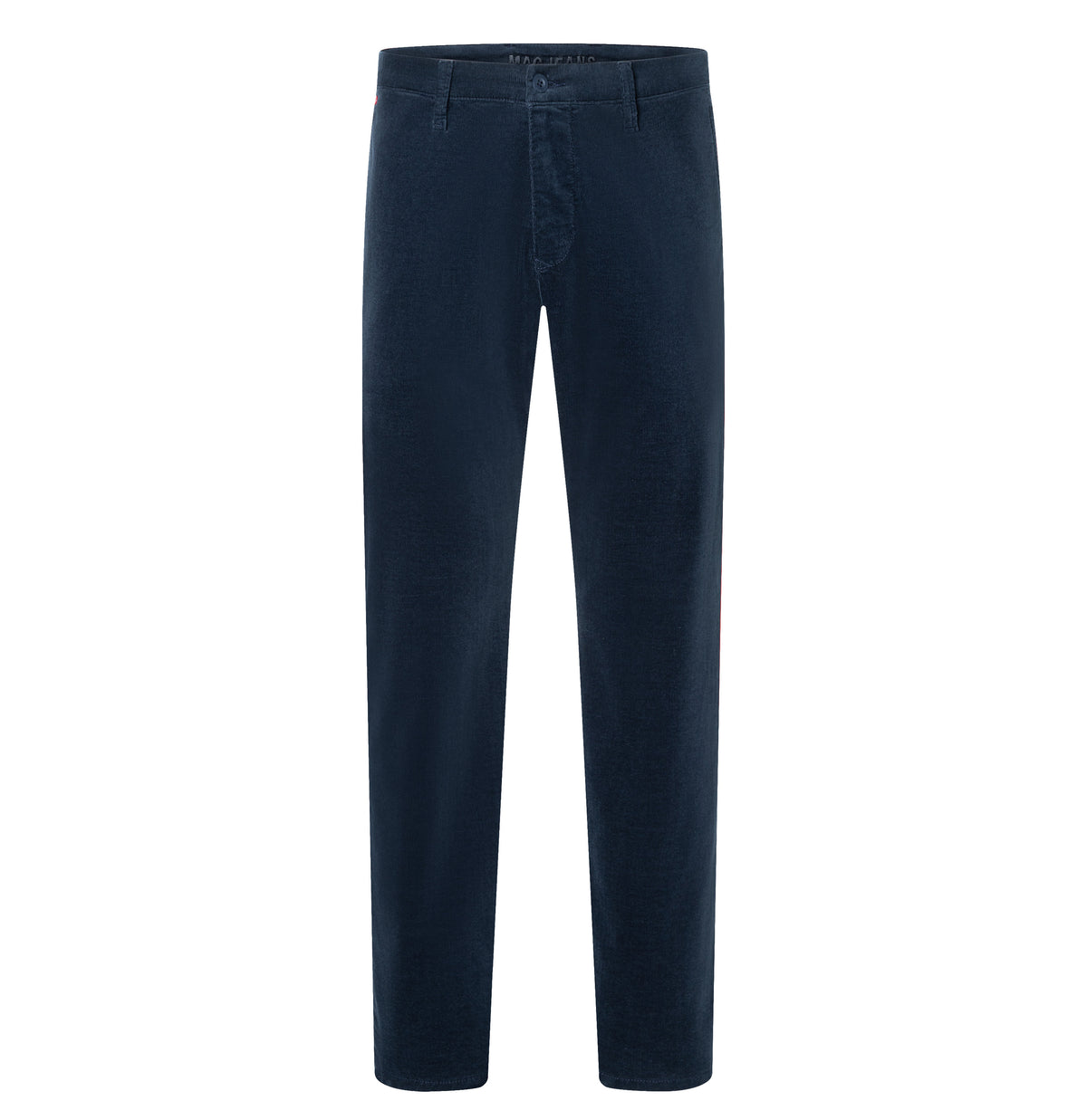 Driver chinos made of soft, fine corduroy. | Driver Pants | midnight blue | Front view of bust